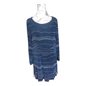 Choices Blue Tunic with White Accents